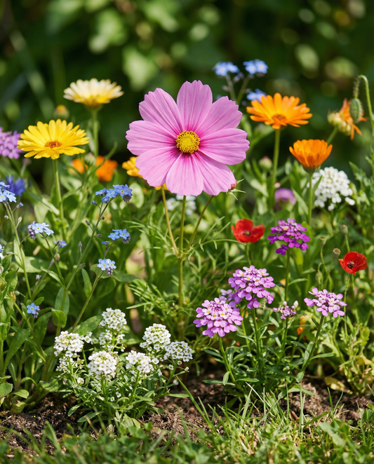 Bee Mixture Low Growing Mix – annual flower seeds from SeedsChoice