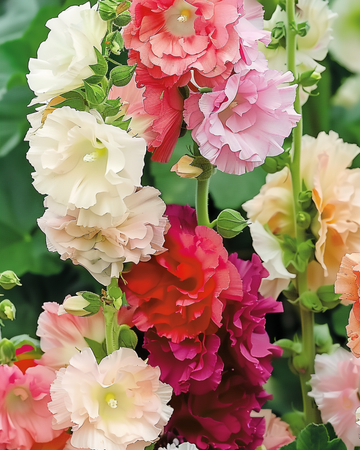 Stokrosefrø Chater Double Mixed (Alcea rosea) – toårig blanding
