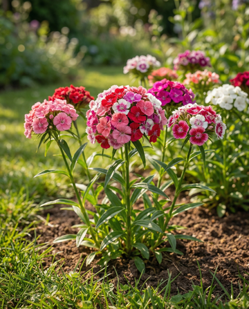 Sweet William Mixed Colors (Dianthus barbatus) – frø til toårig blanding fra SeedsChoice