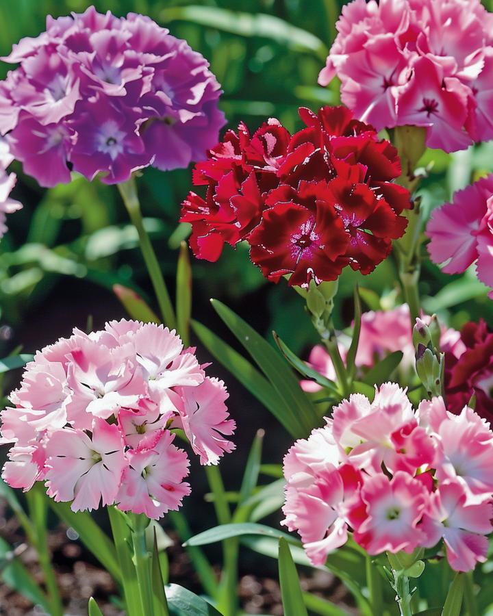 Sweet William Double Mix frø (Dianthus barbatus) – toårig blomst
