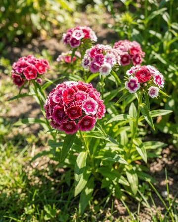Sweet William Double Mix (Dianthus barbatus) – biennial flower seeds from SeedsChoice