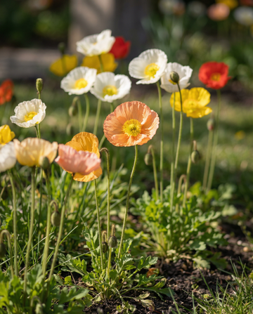 Island Poppy Mix (Papaver nudicaule) – toårige blomsterfrø fra SeedsChoice