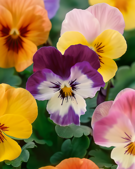 Stedmoderblomst frø Trimardeau Mixed toårig Viola Wittrockiana