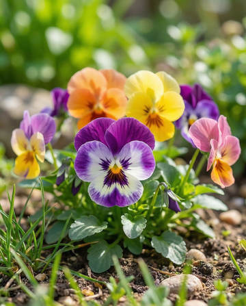 Pansy Trimardeau Mixed (Viola wittrockiana) – biennial flower seeds from SeedsChoice