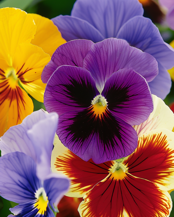 Stedmoder Aalsmeer Giants Mixed frø (Viola wittrockiana) – toårig blomst