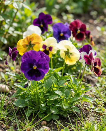 Stedmoder Aalsmeer Giants Mixed (Viola wittrockiana) – frø til toårig blomst fra SeedsChoice