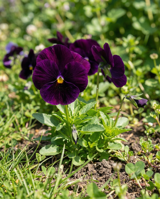 Stedmoderblomst Swiss Giants Berna (Viola wittrockiana) – toårige blomsterfrø fra SeedsChoice