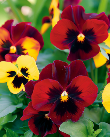 Stedmoderblomst Red Wing frø (Viola wittrockiana) – toårig blomst