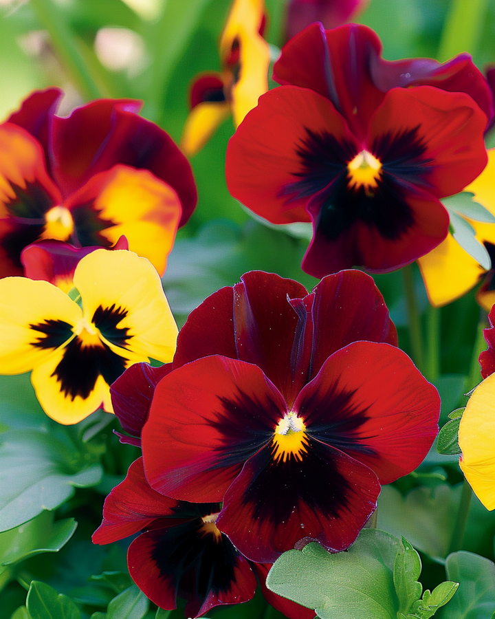 Stedmoderblomst Red Wing frø (Viola wittrockiana) – toårig blomst