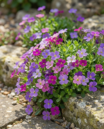 Aubrietia Purple Mix (Aubrieta hybrida) – flerårige blomsterfrø fra SeedsChoice