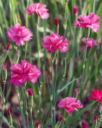 Maiden Pink Carmine Rose frø (Dianthus deltoides) – flerårig