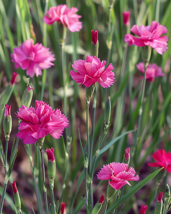 Maiden Pink Carmine Rose frø (Dianthus deltoides) – flerårig