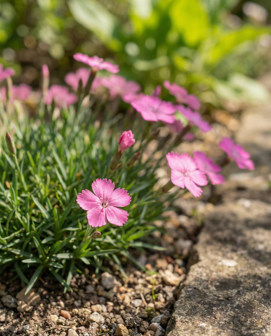 Maiden Pink Carmine Rose (Dianthus deltoides) – flerårige frø fra SeedsChoice
