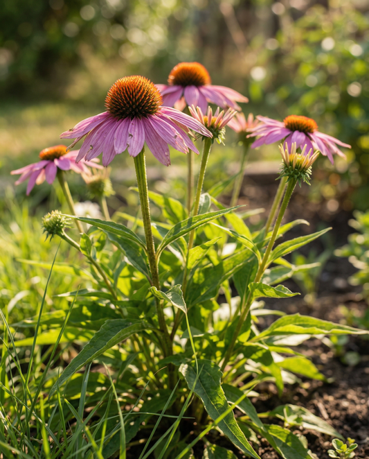 Solhat (Echinacea purpurea) – frø til flerårig blomst fra SeedsChoice