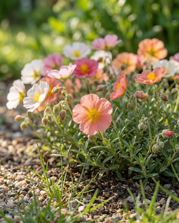 Solrose Mixed Colors (Helianthemum mutabile) – flerårig mix frø fra SeedsChoice