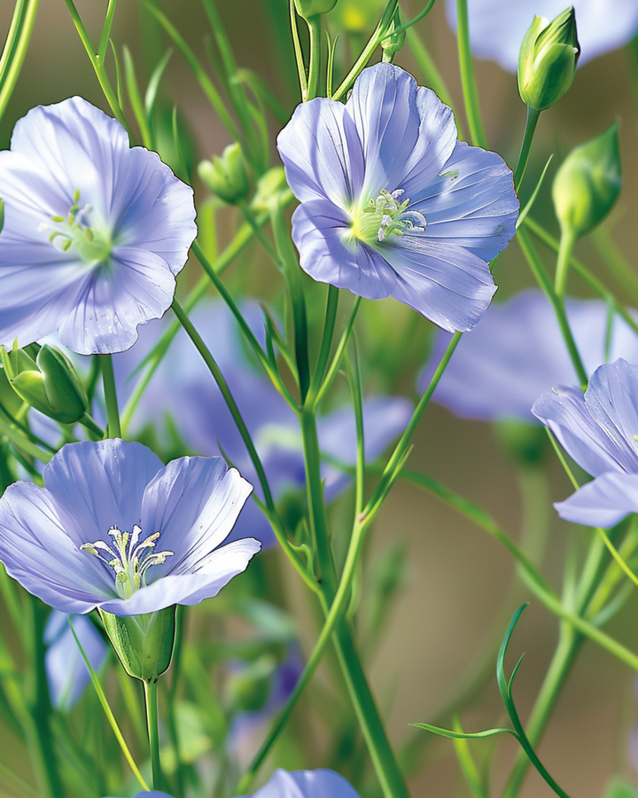 Blå hør frø (Linum perenne) – flerårig blomst