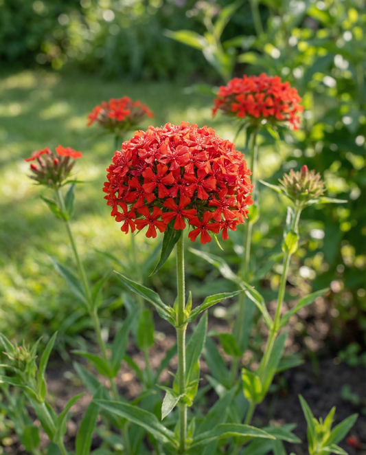 Korsblomst (Lychnis chalcedonica) – staudefrø fra SeedsChoice