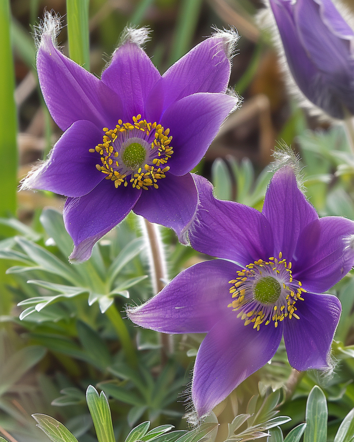 Pasque seeds (Pulsatilla vulgaris) – perennial flower