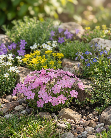 Stenbedsblanding Lavtvoksende Sorter – flerårige blomsterfrø fra SeedsChoice