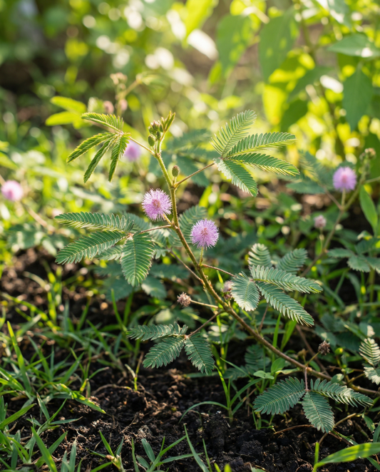 Sensitive Plant (Mimosa pudica) – flerårige blomsterfrø fra SeedsChoice