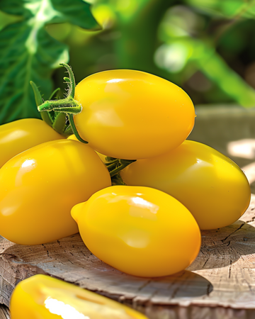 Snack Tomat Dattolime F1 Yellow frø (Solanum lycopersicum) – ettårig grøntsag