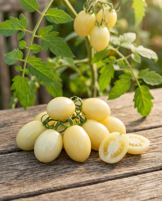 Snack Tomato Dattolime F1 Yellow (Solanum lycopersicum) – annual vegetable seeds from SeedsChoice