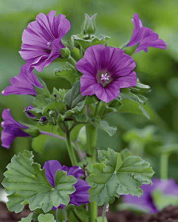Katostfrø (Malva sylvestris) – flerårig urt