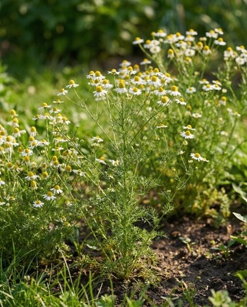 Kamille (Matricaria chamomilla) – etårige urtfrø fra SeedsChoice