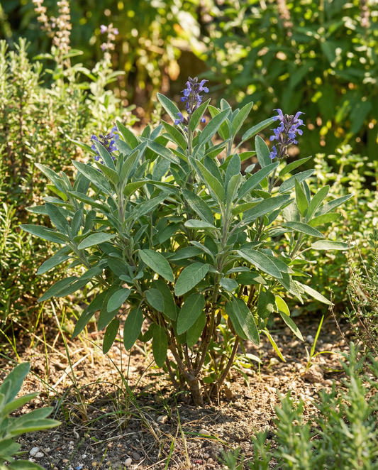 Almindelig salvie (Salvia officinalis) – frø til flerårig krydderurt fra SeedsChoice