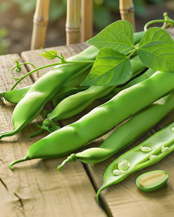 Klatrebønne Raadsheer 25g (Phaseolus vulgaris) – ettårige klatrerfrø fra SeedsChoice