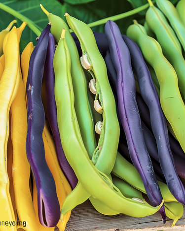 Stangbønnefrø Trefarvet blanding (Phaseolus vulgaris) – etårig grøntsag