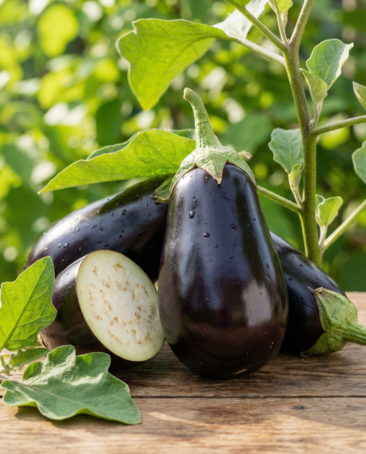 Eggplant Black Beauty (Solanum melongena) – annual vegetable seeds from SeedsChoice