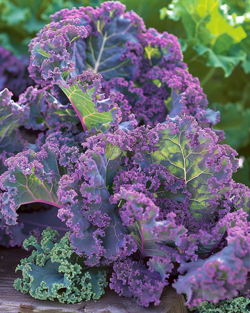 Kruset grønkål Scarlet Purple frø (Brassica oleracea) – etårig grønsag