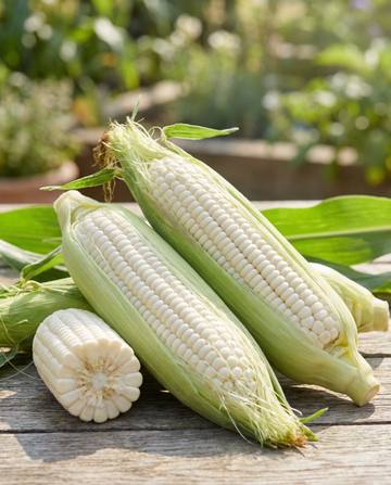 Majs Glacial White (Zea mays) – etårige frø fra SeedsChoice