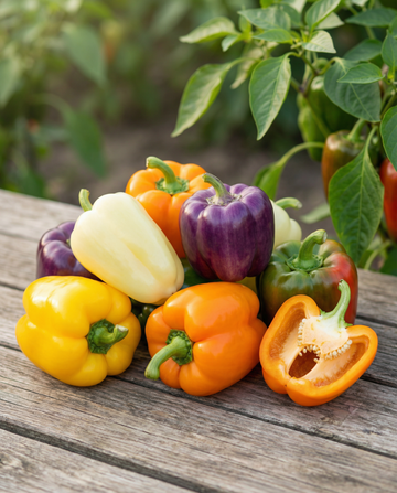 Sød peber 5 Colour Mix (Capsicum annuum) – frø til enårig grøntsag fra SeedsChoice