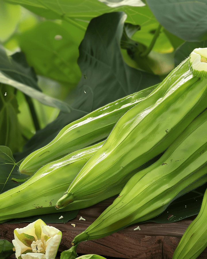 Okra Clemson Spineless frø (Abelmoschus esculentus) – ettårig grønsag