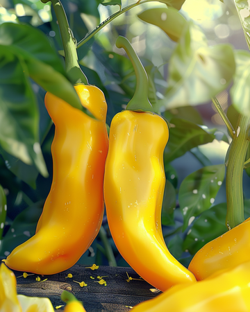 Sød peber Palladio F1 gul frugt frø (Capsicum annuum) – etårig grøntsag