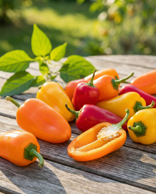 Sweet Snacking Pepper Mix (Capsicum annuum) – annual vegetable seeds from SeedsChoice