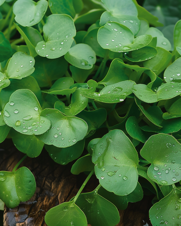 Vinterportulak bladafgrøde frø (Claytonia perfoliata) – etårig grøntsag