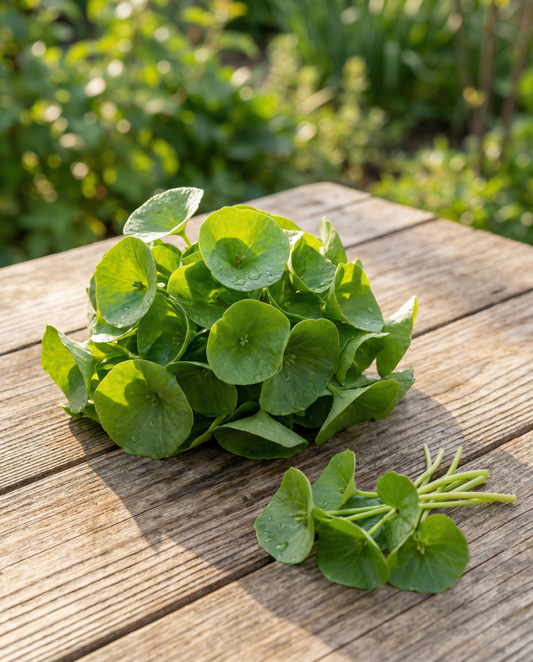 Vinterportulak bladafgrøde (Claytonia perfoliata) – etårige grøntsagsfrø fra SeedsChoice