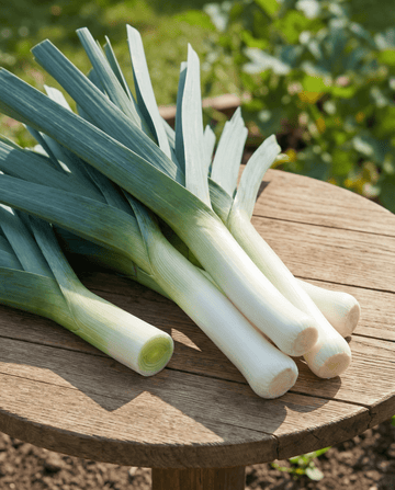 Porre Blue Green Autumn (Allium porrum) – frø til enårig grøntsag fra SeedsChoice