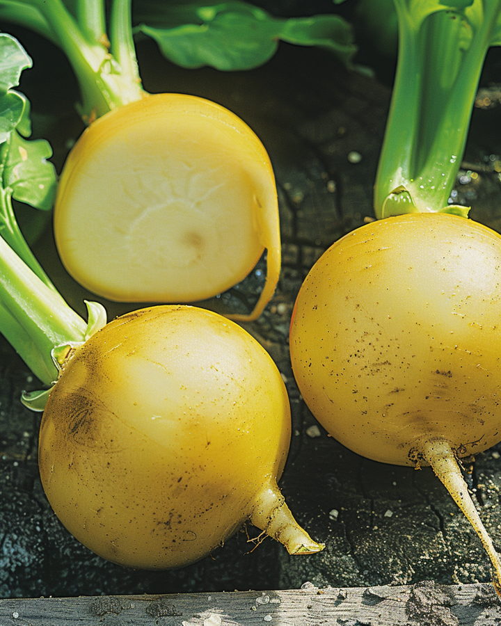Have-majroe Goldana frø (Brassica rapa) – ettårig grøntsag