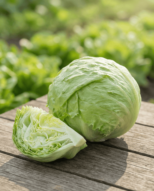Isbergsalat Calmar (Lactuca sativa) – ettårige grøntsagsfrø fra SeedsChoice