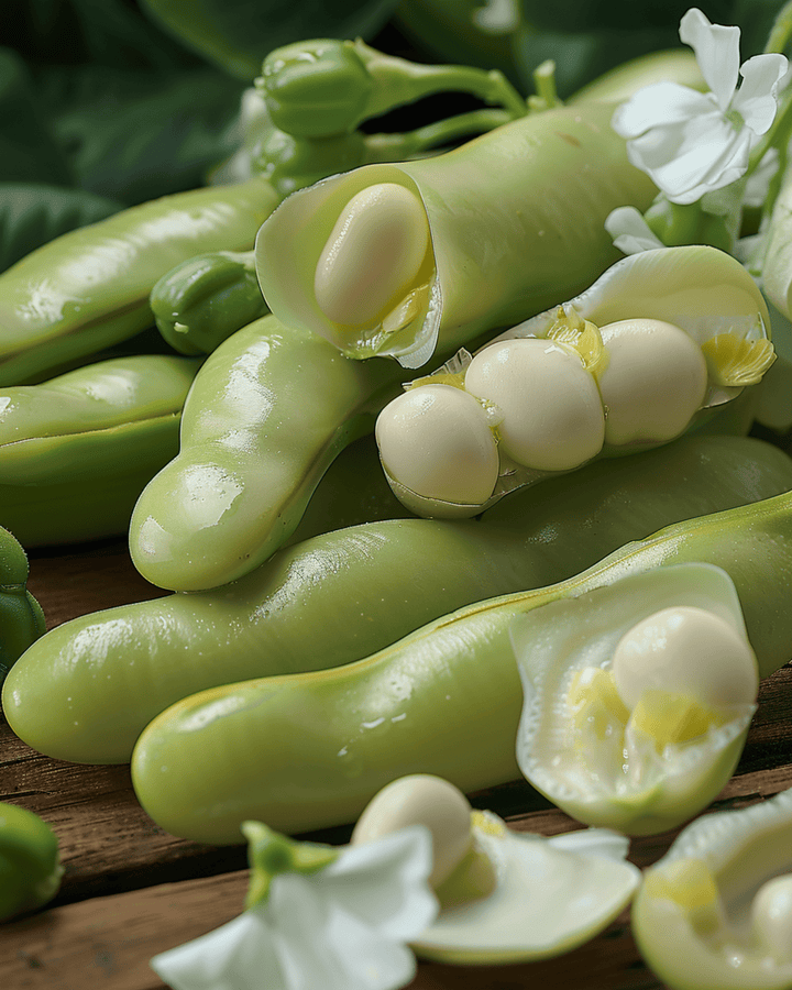 Hestebønne Threefold White frø (Vicia faba) – årlig grøntsag