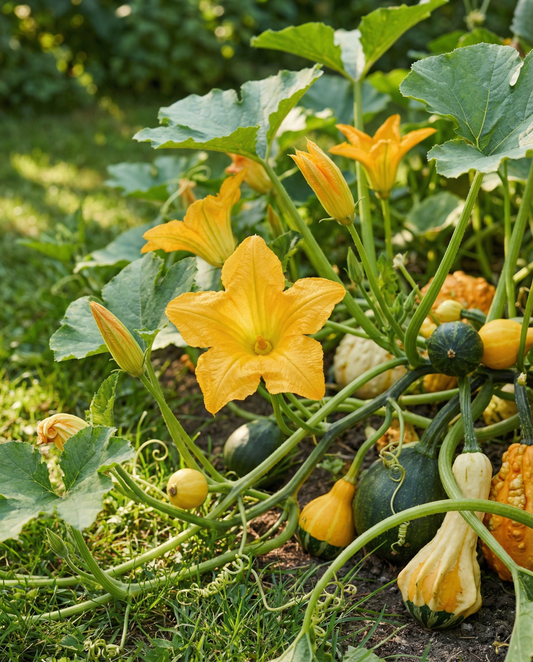 Prydgræskar Large Small Fruits (Cucurbita pepo) – ettårige blandingsfrø fra SeedsChoice