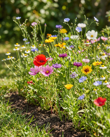 Engblomsterblanding 50g hjemmehørende vildblomstermix – frø til ettårige blomster fra SeedsChoice