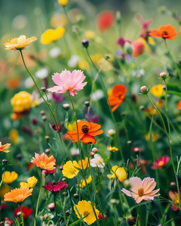 Engblomsterblanding hjemmehørende vildblomster 250 g – blomsterfrø