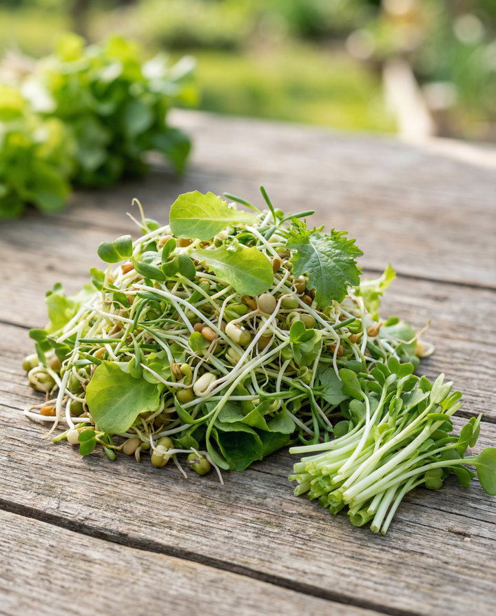 Salatmix til spiring 250g frø (Lactuca sativa) – økologiske spiringsfrø