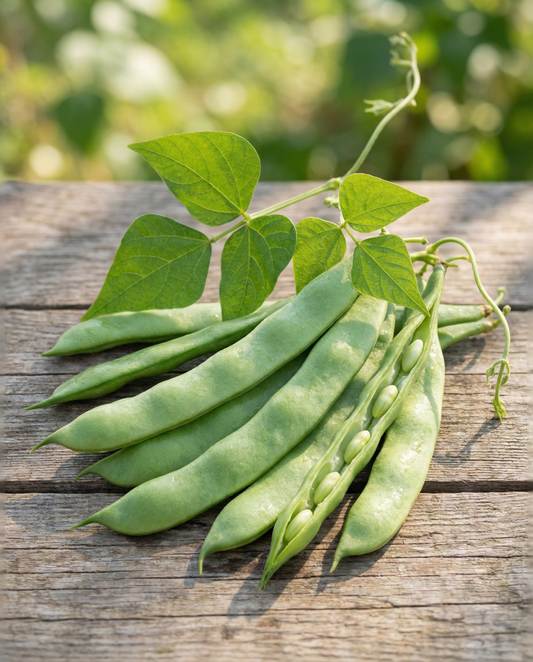 Klatrende bønne Helda 100g (Phaseolus vulgaris) – frø til etårig klatreplante fra SeedsChoice