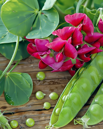 Sugar Peas Grijze Roodbloeiende Purple seeds (Pisum sativum) – annual vegetable